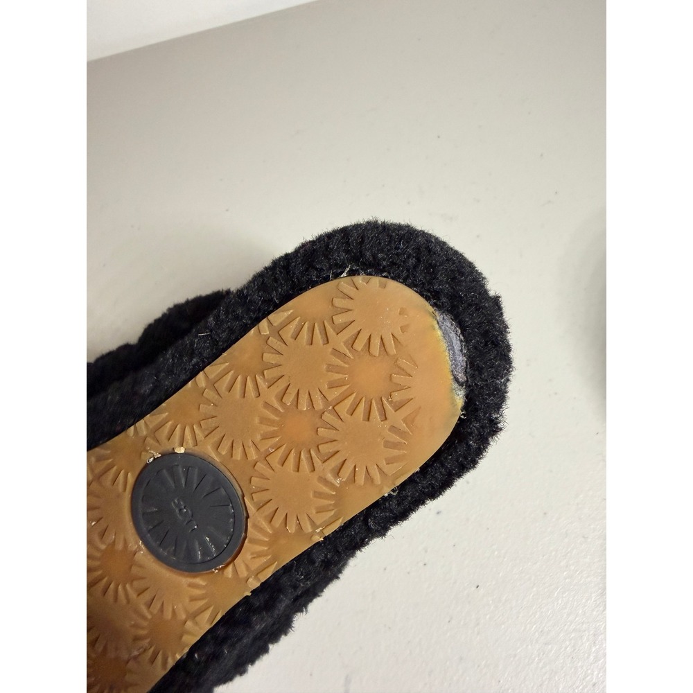 UGG Fluff Yeah Slide Black Sheepskin Fluffy Slipper Sandal Shoes 6 - Picture 7 of 8
